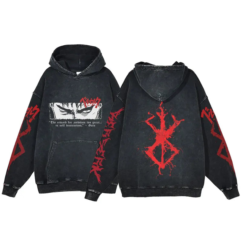 Guts Sacrifice Berserk Hoodie - Oversized